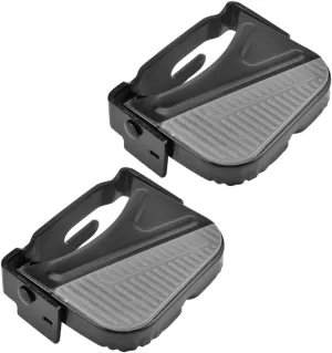 2 Pairs Bicycle Pedals Safety Rear Pedal Motorcycle Footrests Pedals Motorbike Foot Pegs Bicycle Foot Pegs Flat Pedals Mountain Safety Rear Seat Pedal Motorcycle Road Pegs Steel