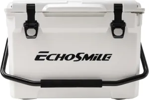 25Qt New White Rotomolded Cooler: 5-Day Ice Retention, Portable, Rugged, and UV Resistant