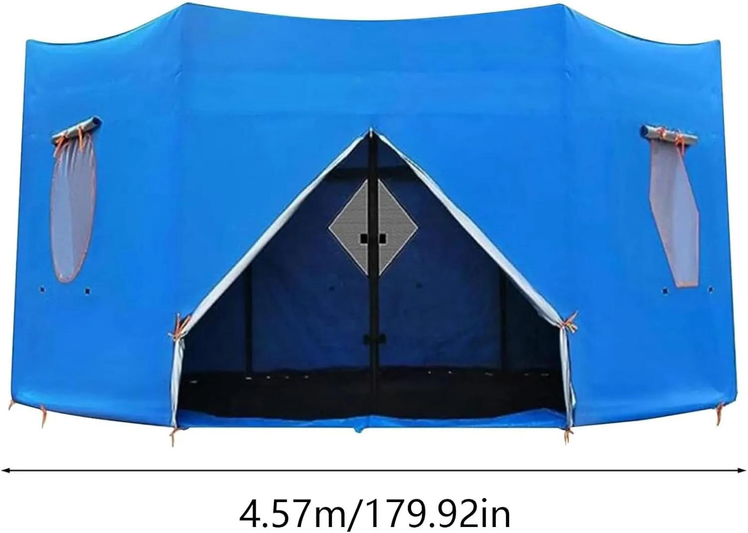 6FT/8FT/10FT/12FT/14FT/15FT Trampoline Tent, Trampoline Tent Cover, Waterproof Oxford Trampoline Canopy, Trampoline Sun shade for 6 Straight Pole Round Trampoline(15FT), Blue