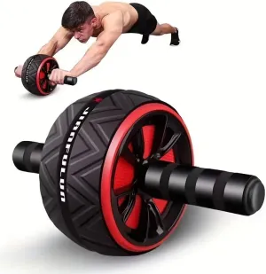 Ab Roller Wheel - Core & Chest Muscle Training Wheel, Abs Workout Equipment, Fitness Equipment for Home Gym, Wider Ab Machine with Knee Pad Accessories