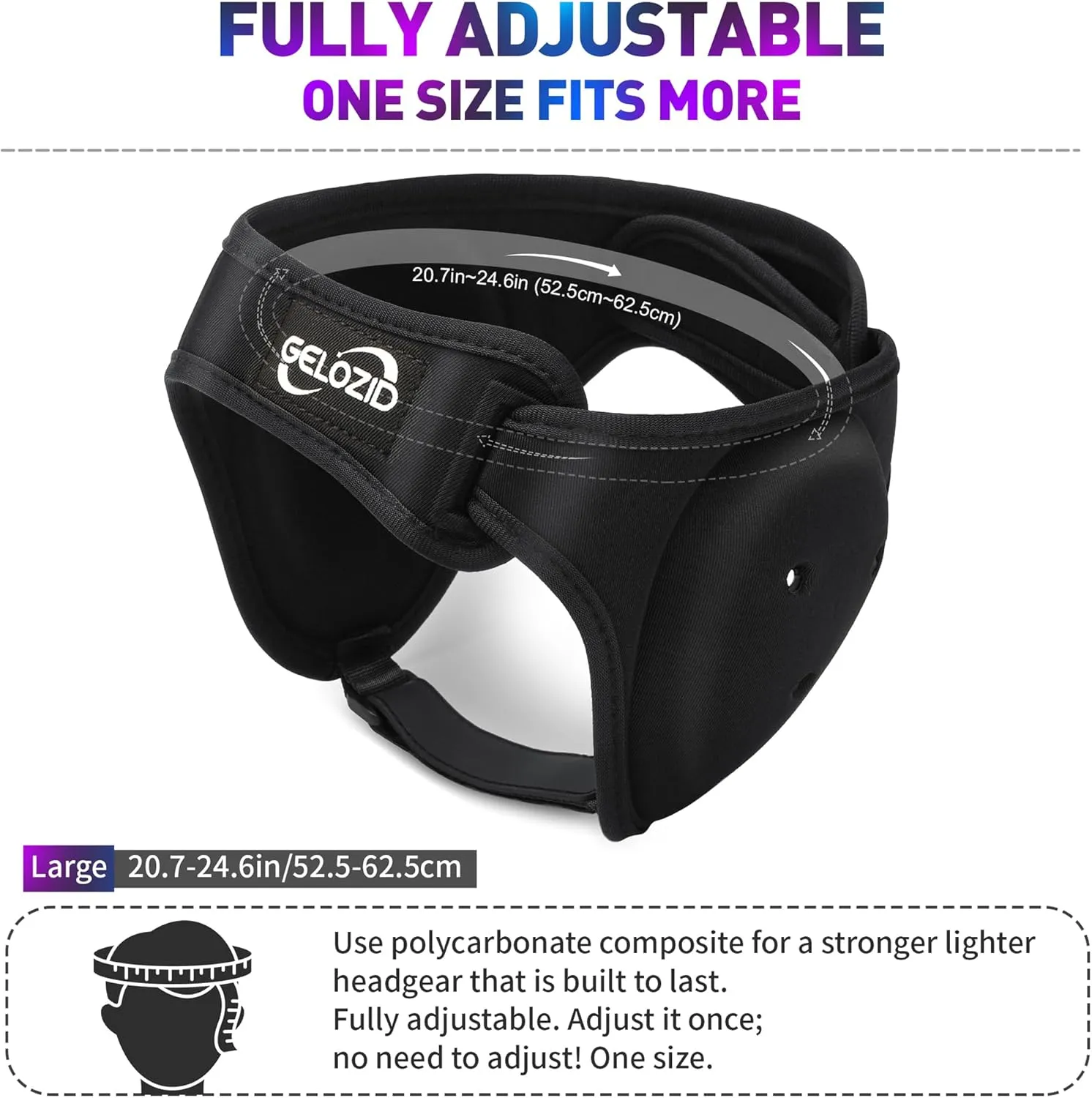 Adjustable Wrestling Headgear for BJJ, MMA Grappling and Training, Ear Guard and Cauliflower Protection Helmet