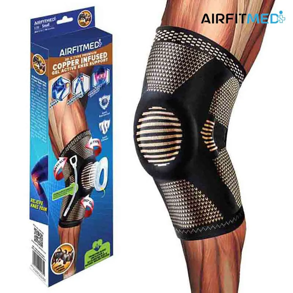 AirFit Medi - Knee Gel Active Pressure Sleeve (Copper Infused)