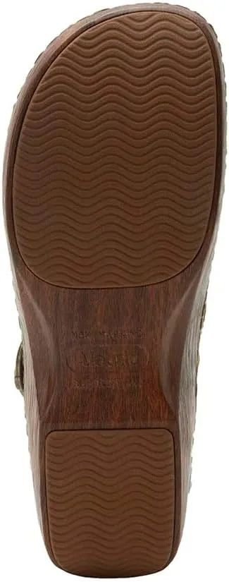 Alegria Women's Olie Slingback Clog Leather Slide