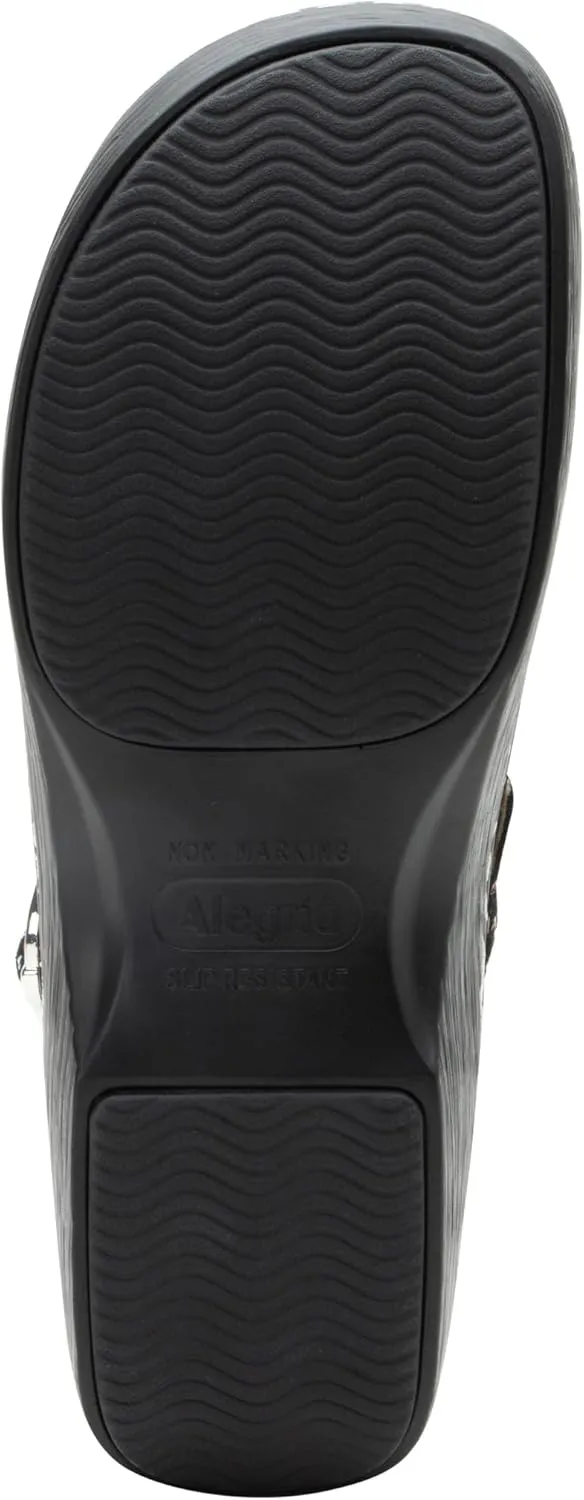 Alegria Women's Olie Slingback Clog Leather Slide