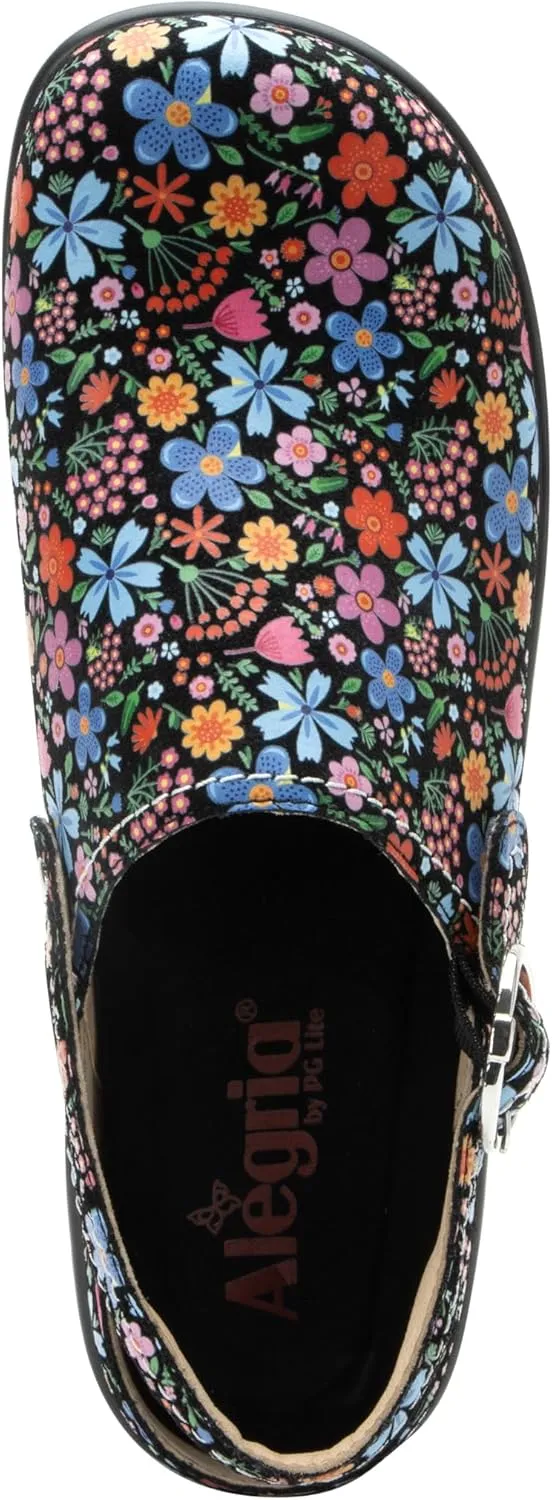 Alegria Women's Olie Slingback Clog Leather Slide