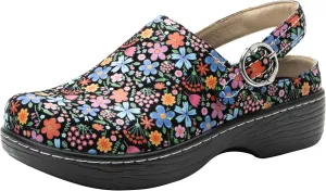 Alegria Women's Olie Slingback Clog Leather Slide