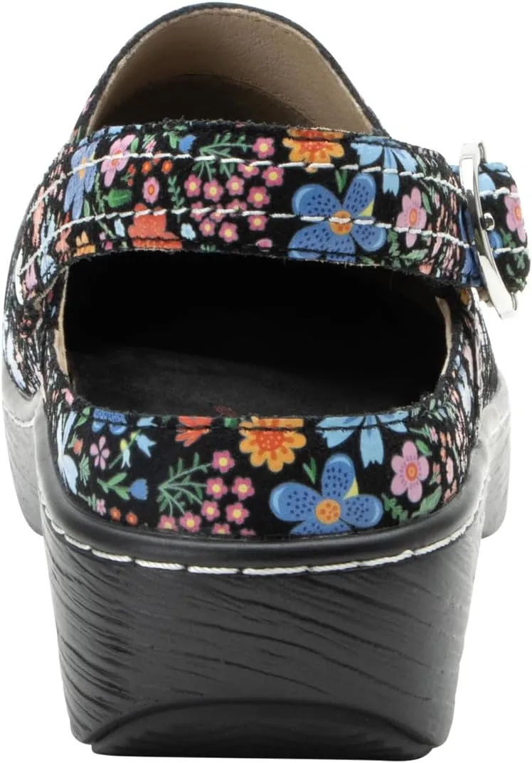 Alegria Women's Olie Slingback Clog Leather Slide