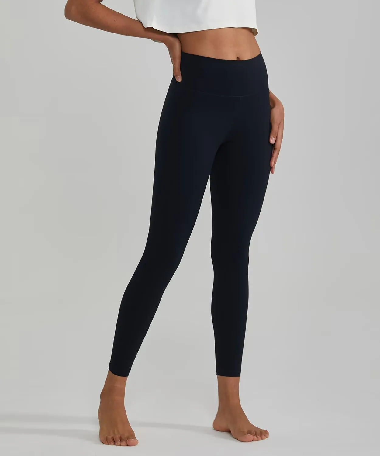 ALONG FIT High Waisted Leggings with Pockets, Tummy Control Workout Leggings for Women 25’’ Soft Yoga Pants Gym Sport Lounge