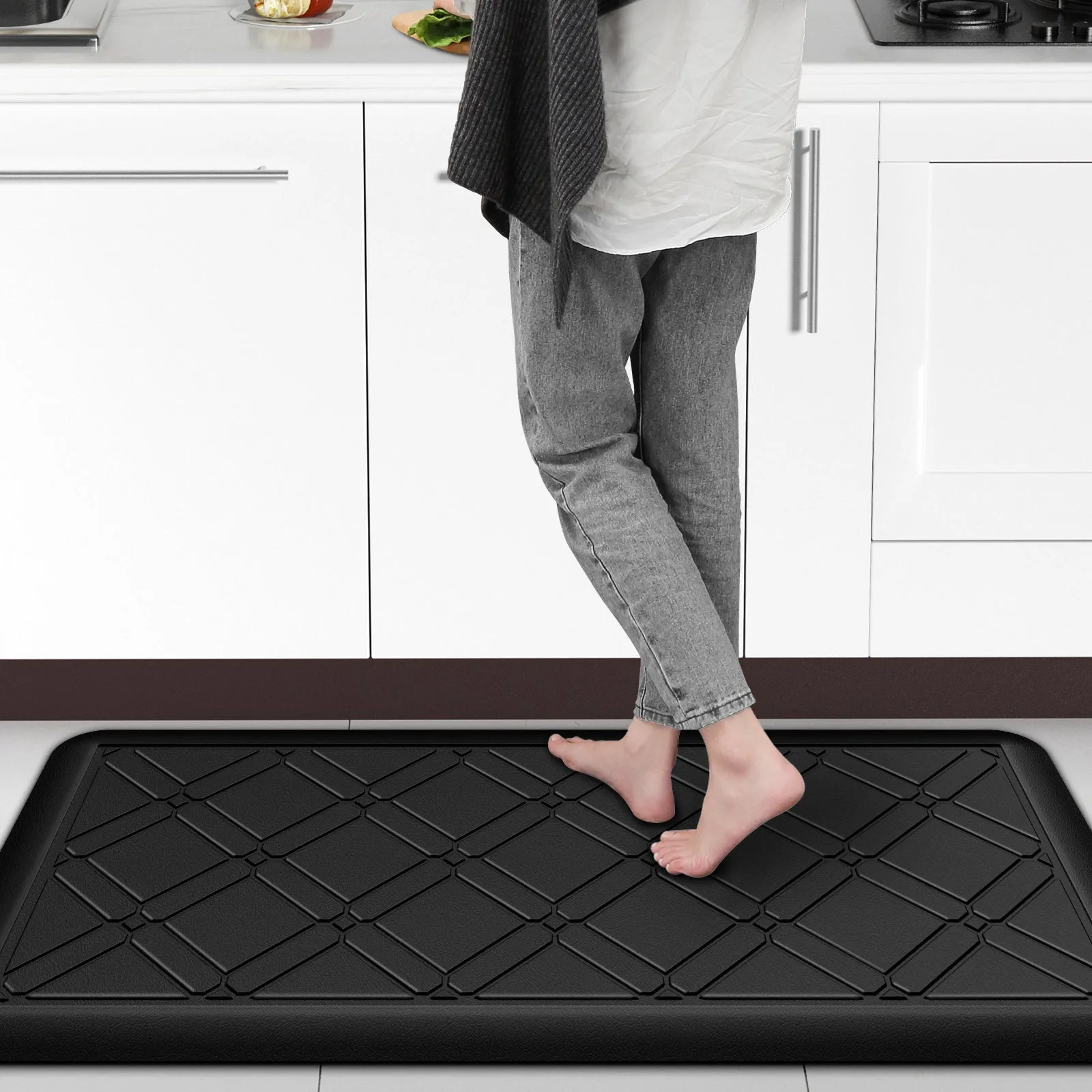 Anti Fatigue Mat Comfort Mat, Ergonomically Engineered, Waterproof Non Slip 20x30x3/4-Inch