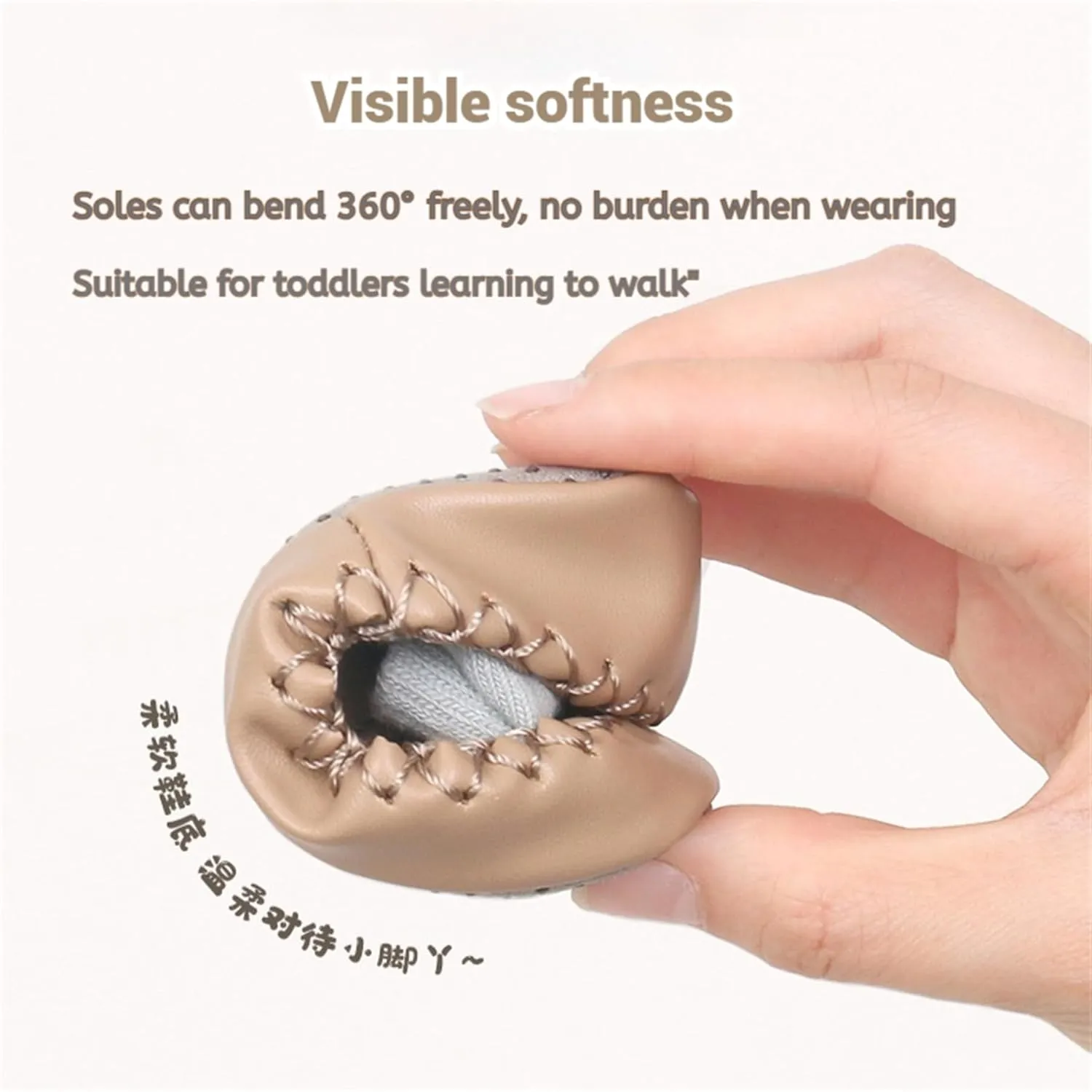Baby Slippers Socks Toddler Non-skid Sock Shoes Non Slip Floor Grippers for Boys Girls First Walking 2 Pairs
