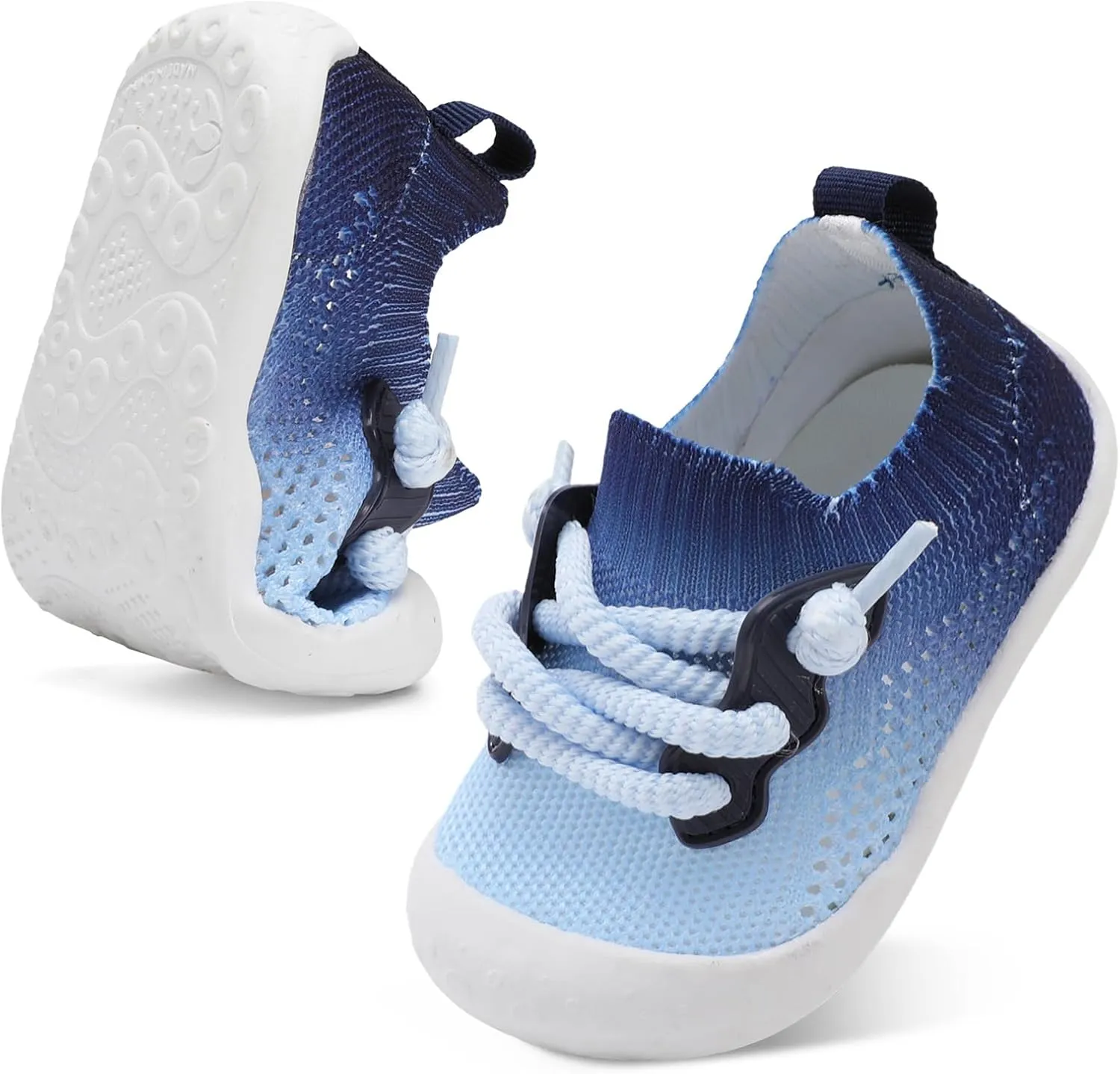 BARERUN Baby Shoes Baby First Walking Shoes Infant Sneakers Wide Barefoot Slip on Soft Sole Boys Girls Crib Shoe Toddler Breathable Lightweight House Socks