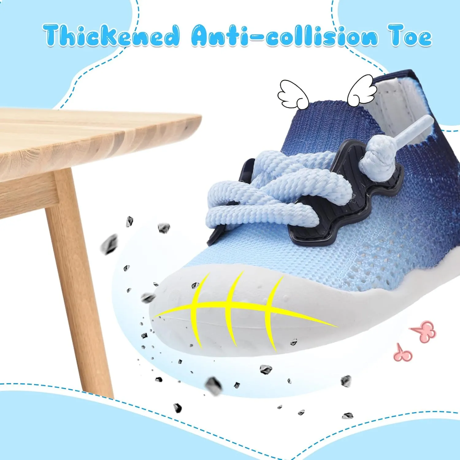 BARERUN Baby Shoes Baby First Walking Shoes Infant Sneakers Wide Barefoot Slip on Soft Sole Boys Girls Crib Shoe Toddler Breathable Lightweight House Socks