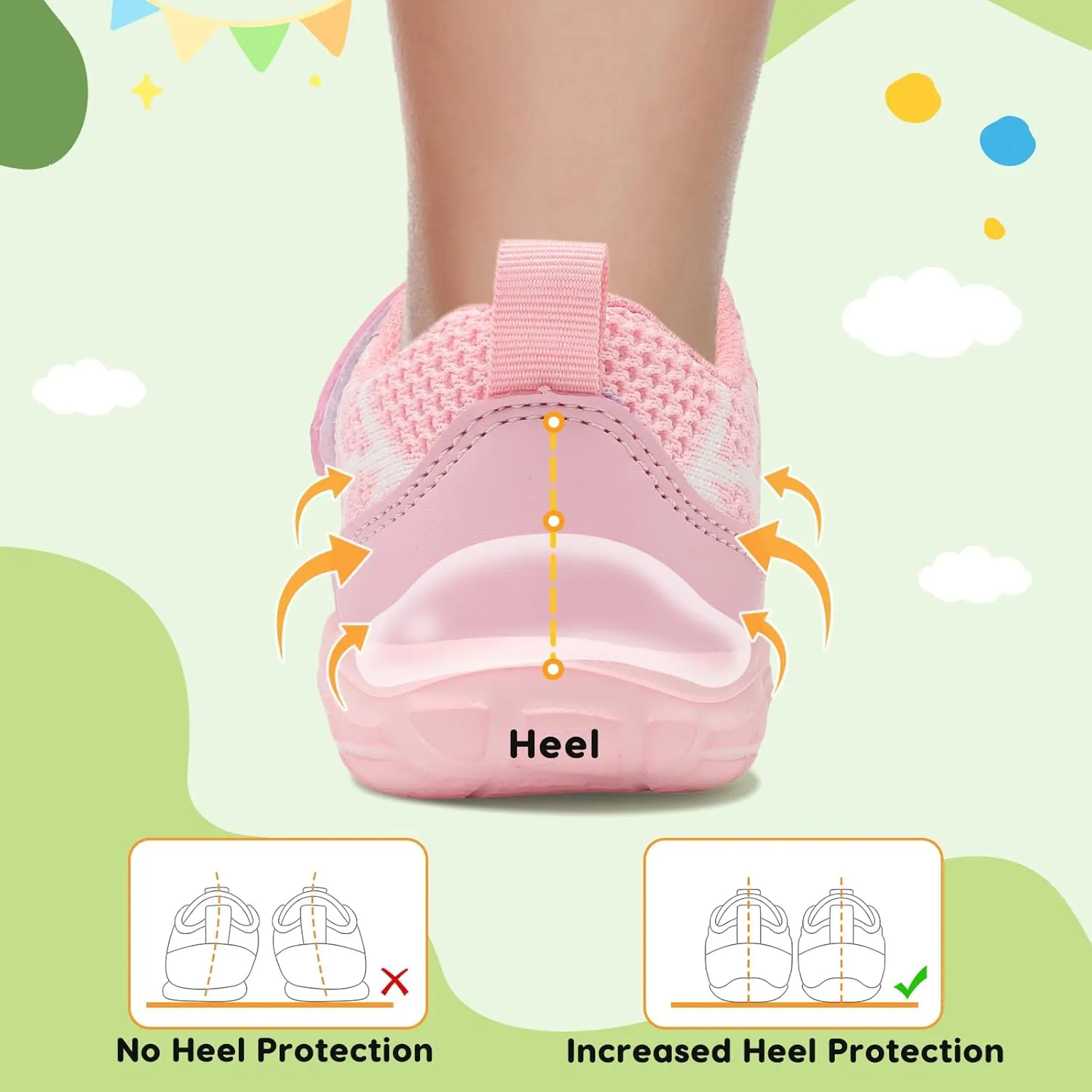 BARERUN Toddler Shoes Boys Girls Barefoot Shoes Kids Breathable Sneakers School Tennis Shoes Slip on Running Shoes Infant Toddler Walking Shoes