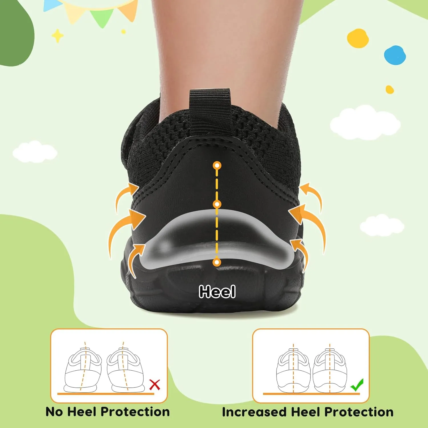 BARERUN Toddler Shoes Boys Girls Barefoot Shoes Kids Breathable Sneakers School Tennis Shoes Slip on Running Shoes Infant Toddler Walking Shoes
