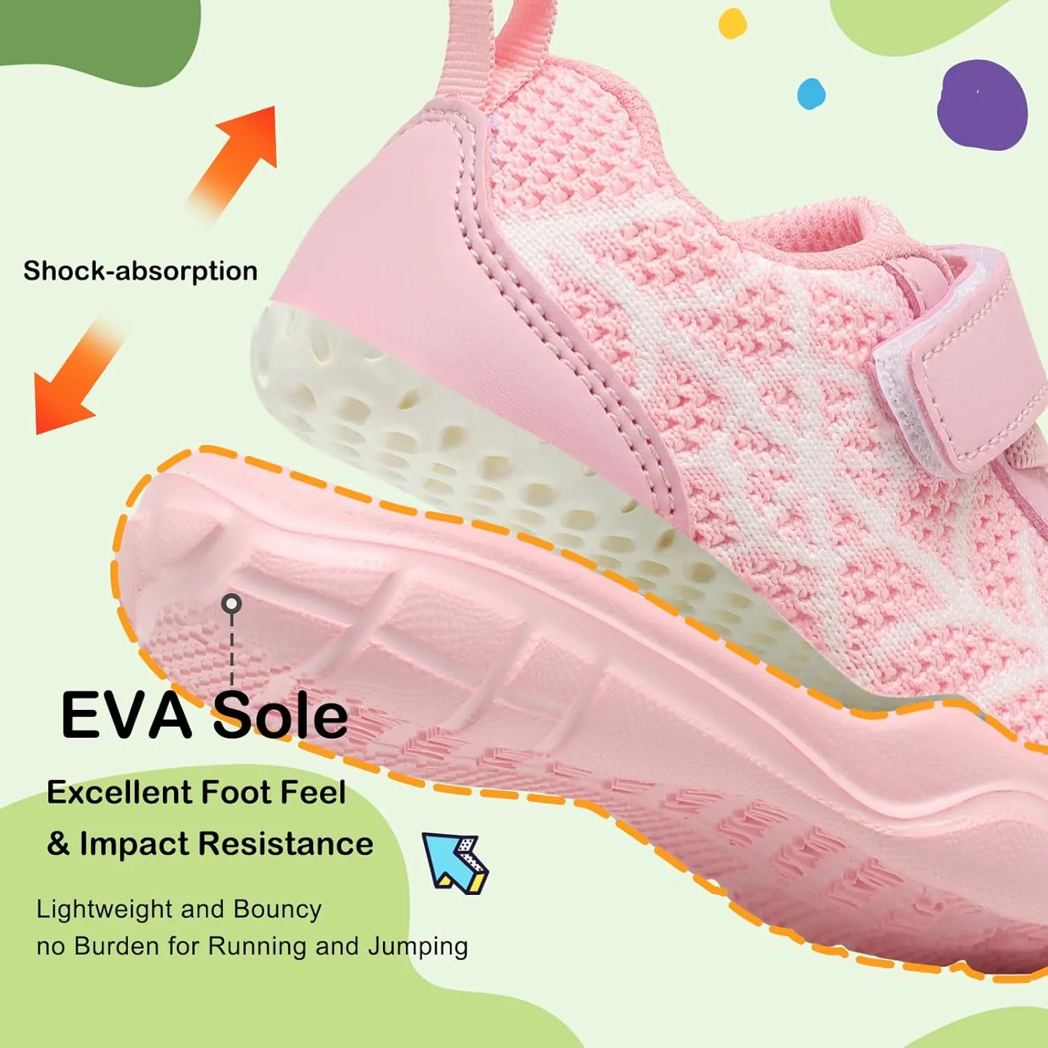 BARERUN Toddler Shoes Boys Girls Barefoot Shoes Kids Breathable Sneakers School Tennis Shoes Slip on Running Shoes Infant Toddler Walking Shoes