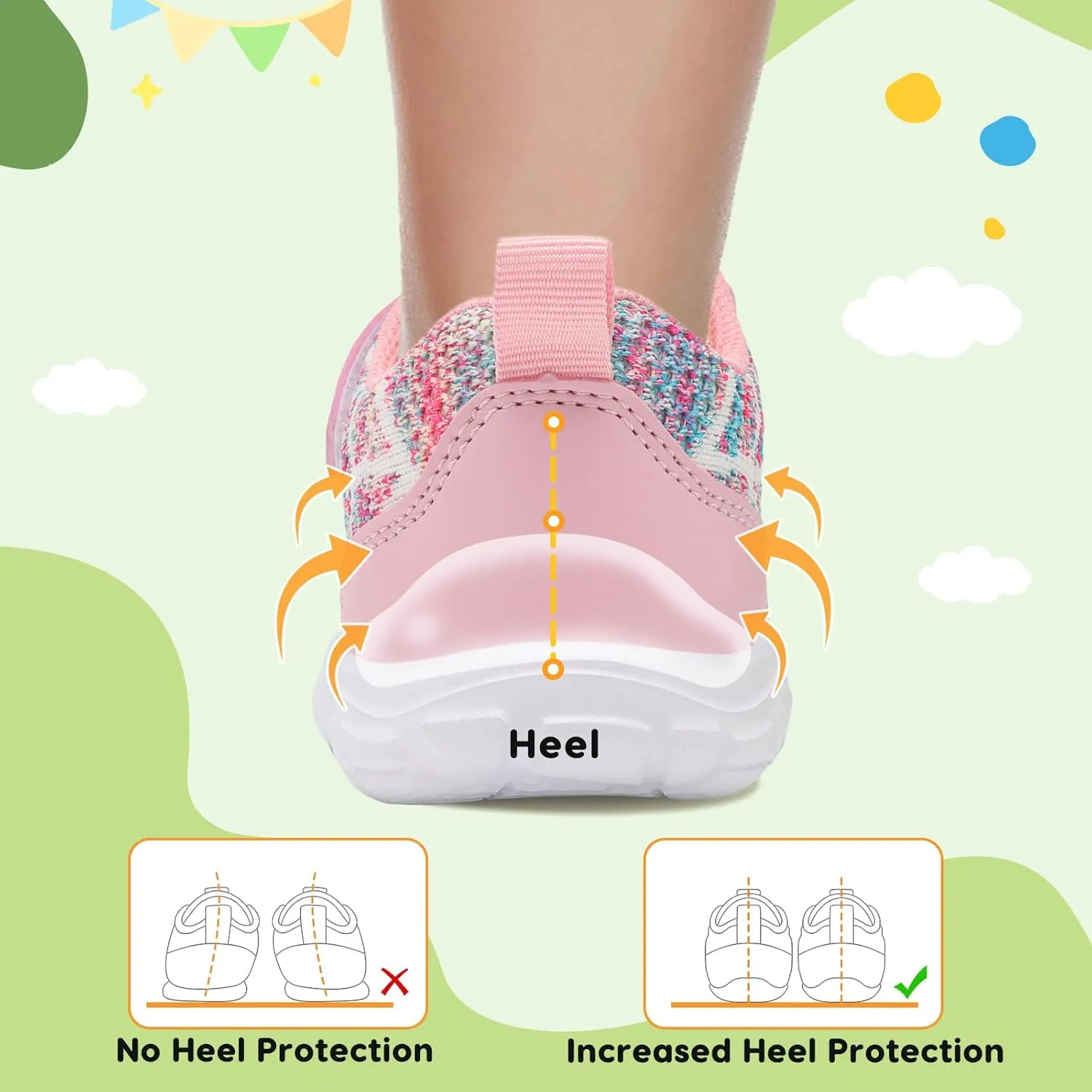 BARERUN Toddler Shoes Boys Girls Barefoot Shoes Kids Breathable Sneakers School Tennis Shoes Slip on Running Shoes Infant Toddler Walking Shoes