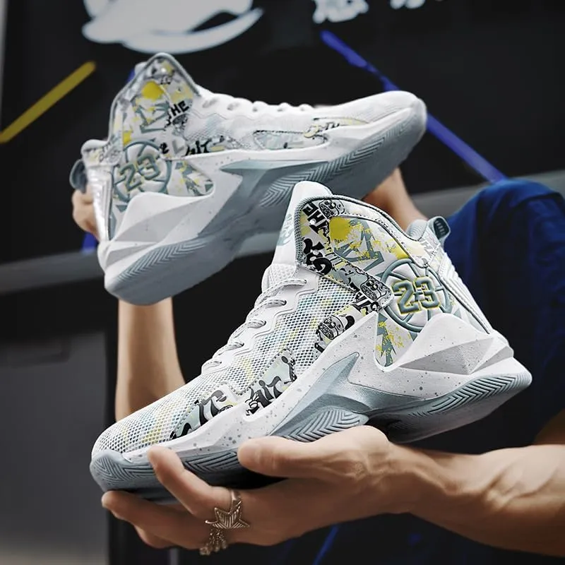 Basketball Shoes for Boys and Kids, Walking Running Shoes Breathable Comfortable Boys Sneakers for Little and Big Kids