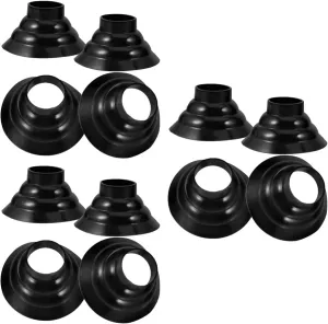 BESTYASH 3sets 4pcs Skid Walking Stick Foot Pads Durable Crutch Tips for Trekking Poles Easy Installation Stability Protectors for Hiking and Daily Use 4pcs*3
