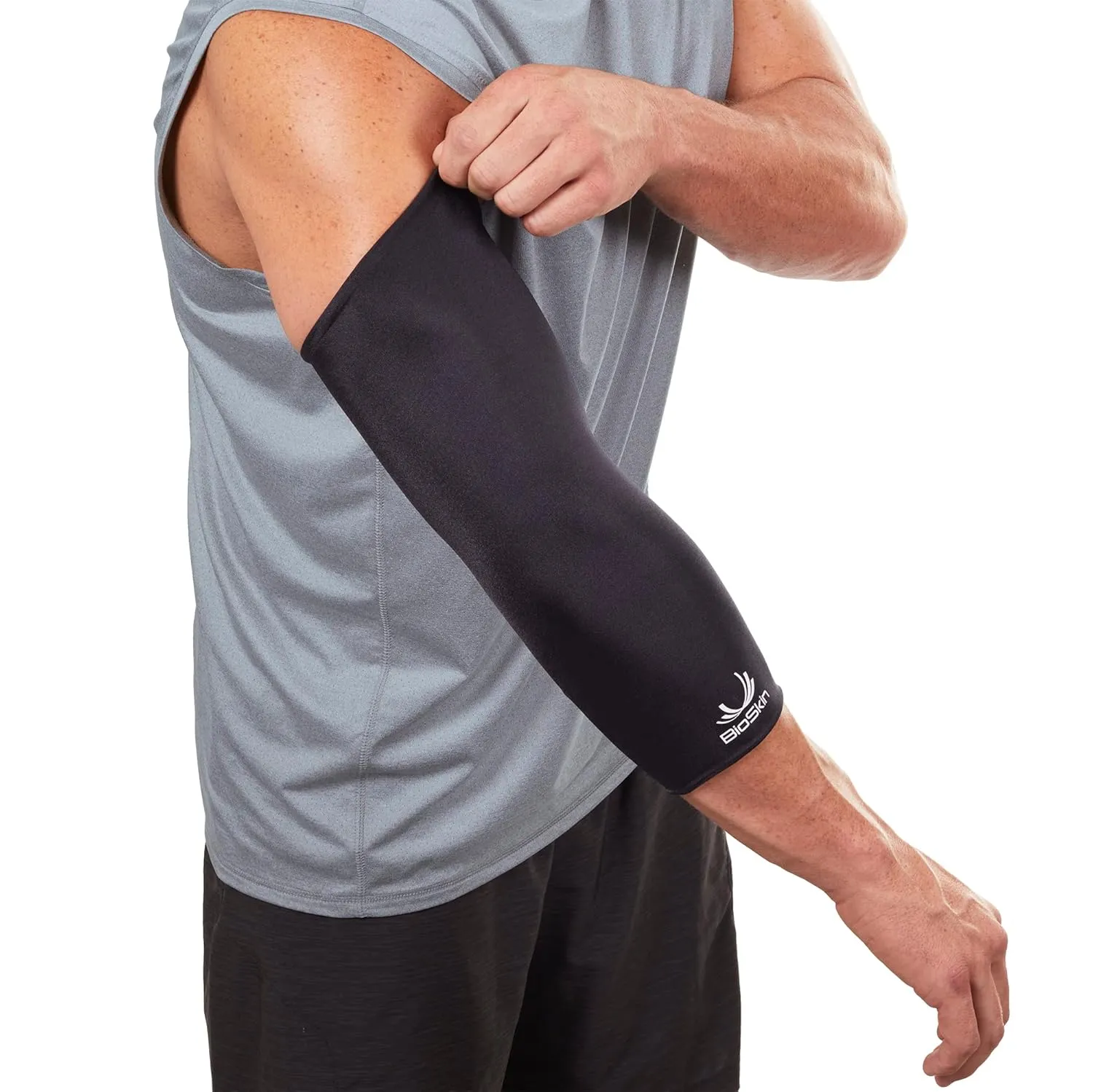 BioSkin Elbow Compression Sleeve For Tennis and Golfer's Elbow and Tendonitis, XL