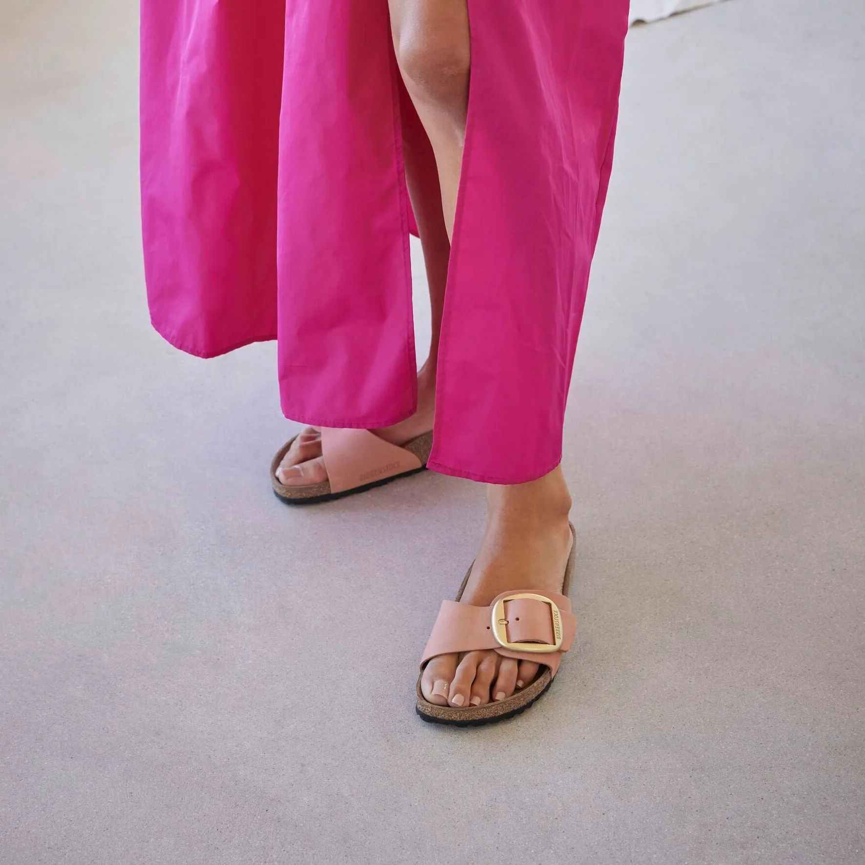 Birkenstock Madrid Big Buckle old rose nubuck