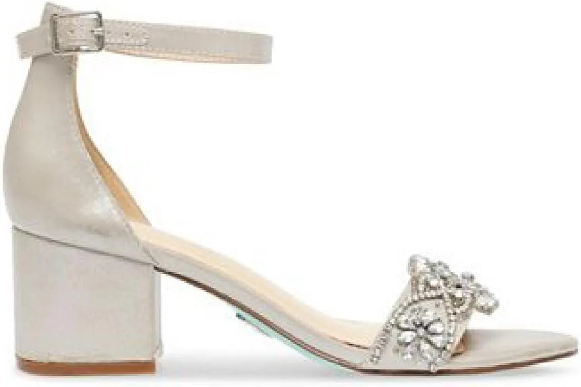 Blue by Betsey Johnson Women's Sb-Mel Heeled Sandal