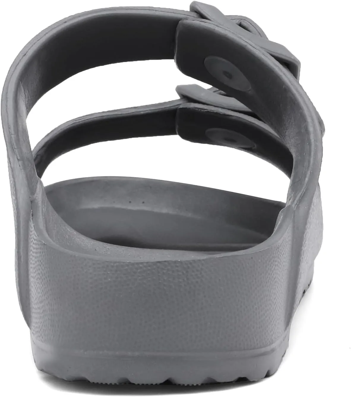 Boys Girls Double Buckle Slip on Slide Kid Beach Sandals Adjustable EVA Summer Pool Shower Shoes Indoor Outdoor Slippers