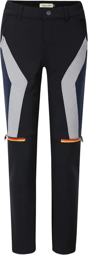 Camii Mia-Fleece-Lined-Hiking-Pants-for-Women-Outdoor Ski Snow Pants Slim Waterproof Windproof Water Resistant