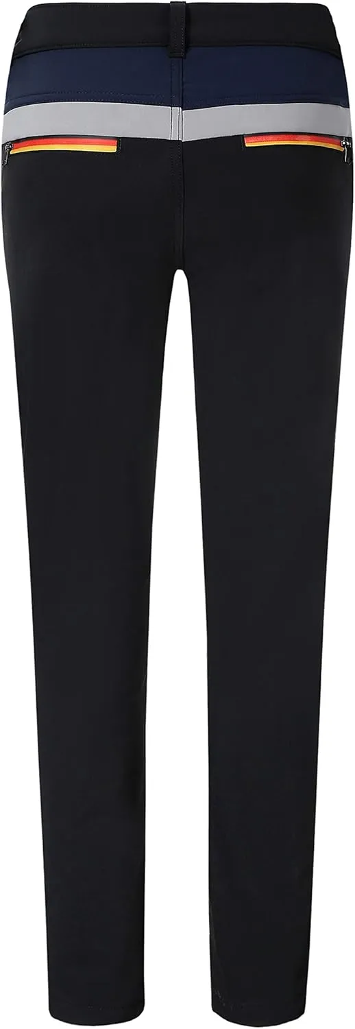 Camii Mia-Fleece-Lined-Hiking-Pants-for-Women-Outdoor Ski Snow Pants Slim Waterproof Windproof Water Resistant
