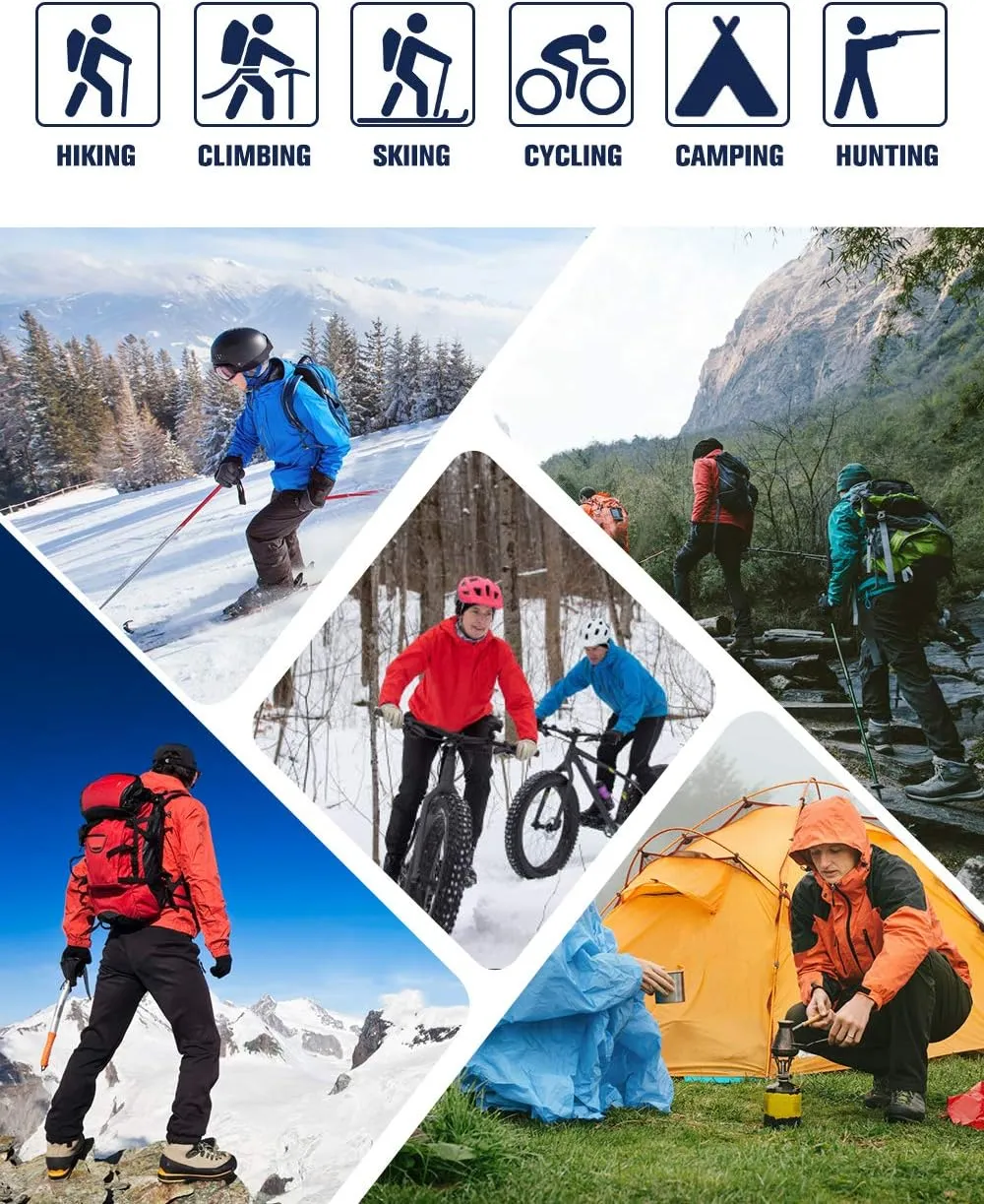 Camii Mia-Fleece-Lined-Hiking-Pants-for-Women-Outdoor Ski Snow Pants Slim Waterproof Windproof Water Resistant