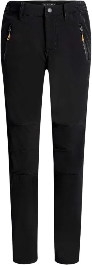 Camii Mia Women's Winter Warm Outdoor Slim Windproof Waterproof Ski Snow Fleece Hiking Pants