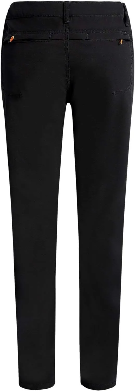 Camii Mia Women's Winter Warm Outdoor Slim Windproof Waterproof Ski Snow Fleece Hiking Pants