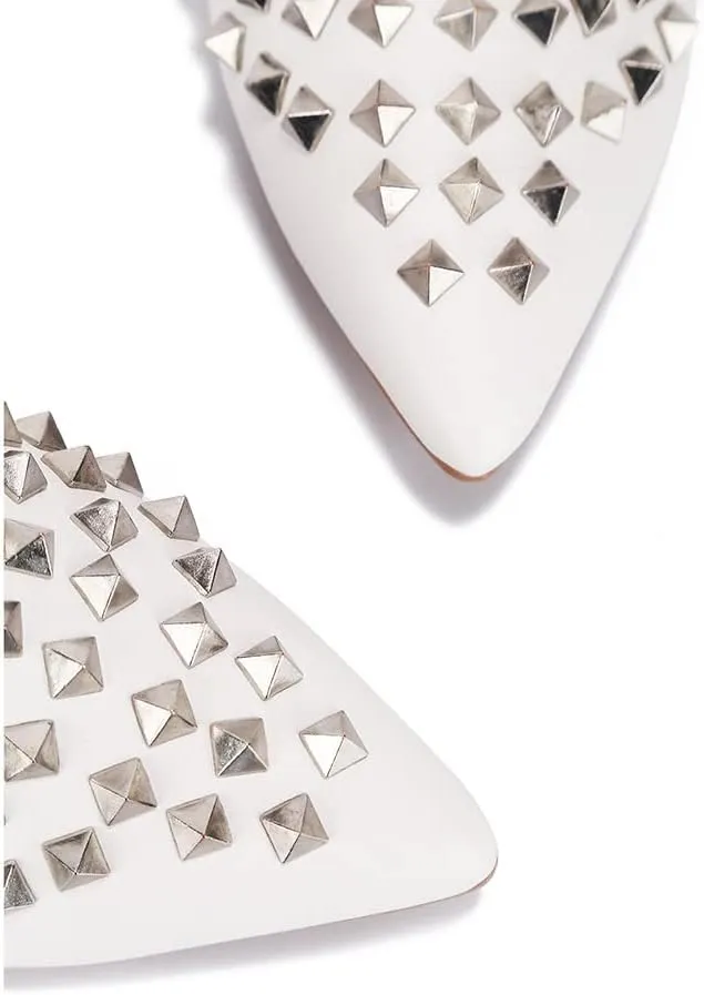 Cape Robbin Sierra Rhinestone Gem Pointy Toe Mule Flats (Sierra)