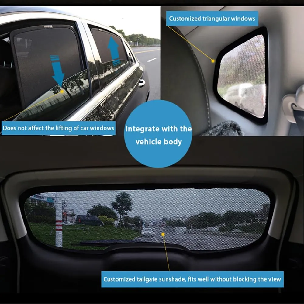 Car Window Shades for Mazda Biante, Breathable Mesh Sun Shield Car Window Shade Sunshades Privacy Curtains Heat Block Car Side Window Sun Shade,2pcs Front Window