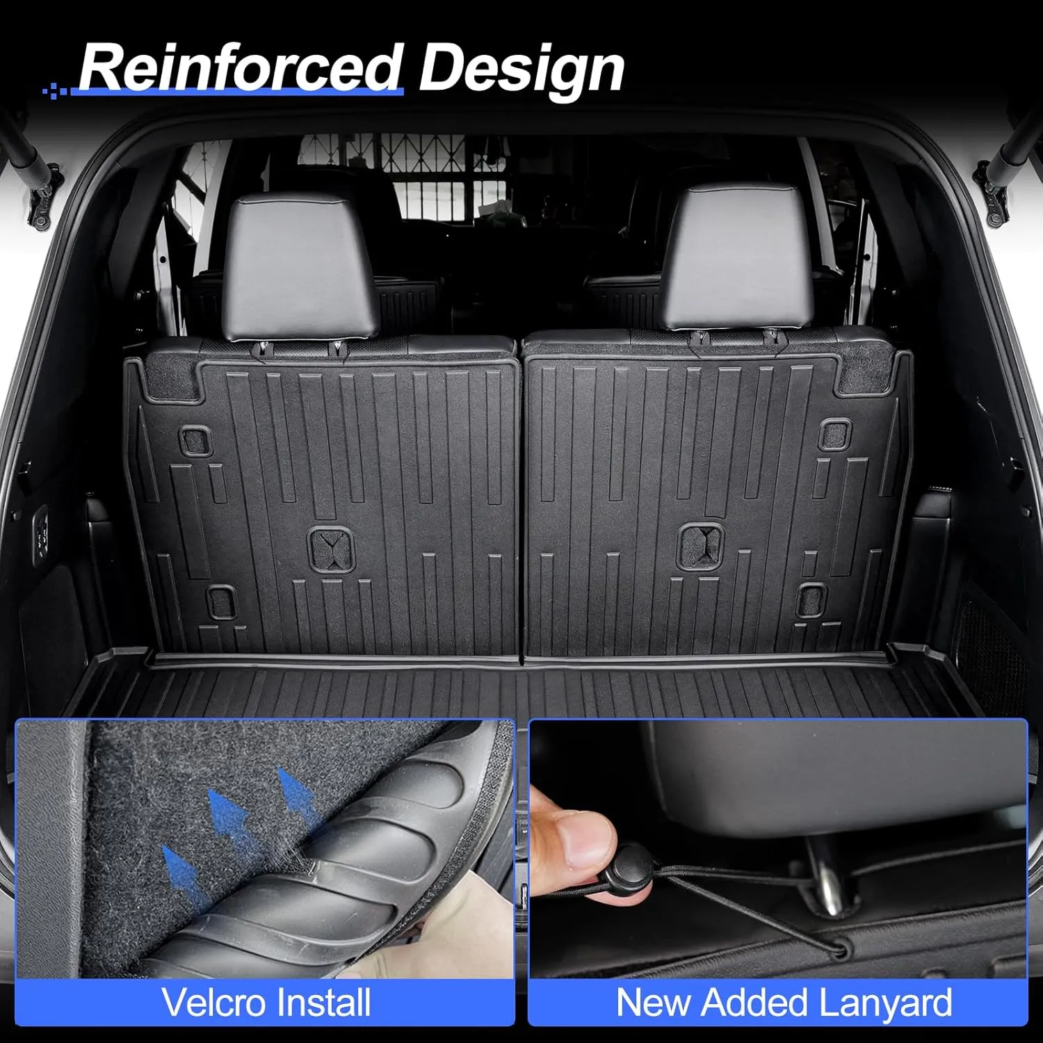 Cargo Mat Fit for 2024 2025 Lexus TX, Trunk Mat Seat Backrest 2 in 1 Mat All-Weather TPE Odorless Trunk Mat for Lexus TX350 TX500h TX550h  Accessories