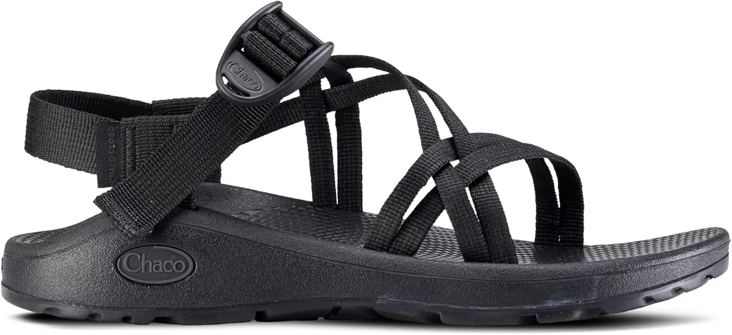 Chaco ZX/1 Dual Strap Cloud Sandal Women Solid Black