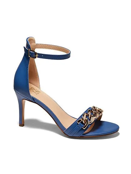Chain-Strap Heel Sandal