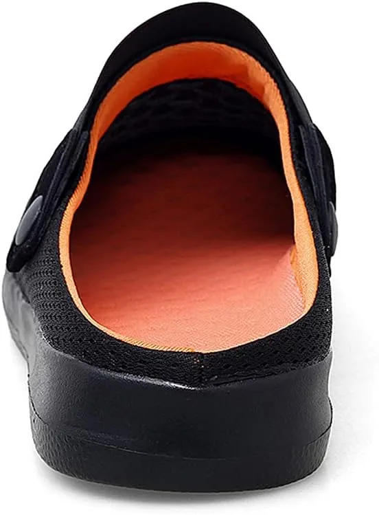 ChicLovey Mens Hollow Mesh Breathable Walking Slippers Garden Clog Summer Shoes Sandals