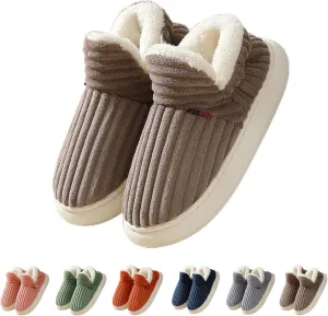 Cloud Slippers, Warm Fuzzy Slippers Thick Sole Anti-Skid Cozy Plush House Slides