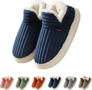Cloud Slippers, Warm Fuzzy Slippers Thick Sole Anti-Skid Cozy Plush House Slides