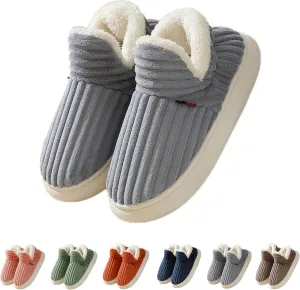 Cloud Slippers, Warm Fuzzy Slippers Thick Sole Anti-Skid Cozy Plush House Slides