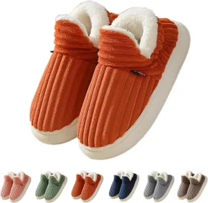 Cloud Slippers, Warm Fuzzy Slippers Thick Sole Anti-Skid Cozy Plush House Slides