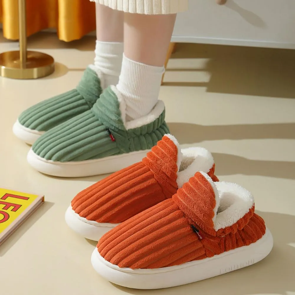 Cloud Slippers, Warm Fuzzy Slippers Thick Sole Anti-Skid Cozy Plush House Slides