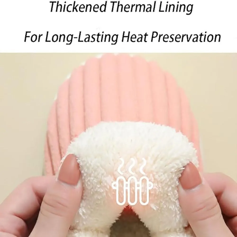 Cloud Slippers, Warm Fuzzy Slippers Thick Sole Anti-Skid Cozy Plush House Slides