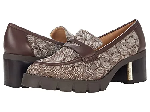Coach Cora Loafer Oak/Maple Jacquard 8.5 B (M)