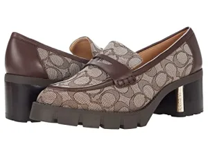 Coach Cora Loafer Oak/Maple Jacquard 8.5 B (M)