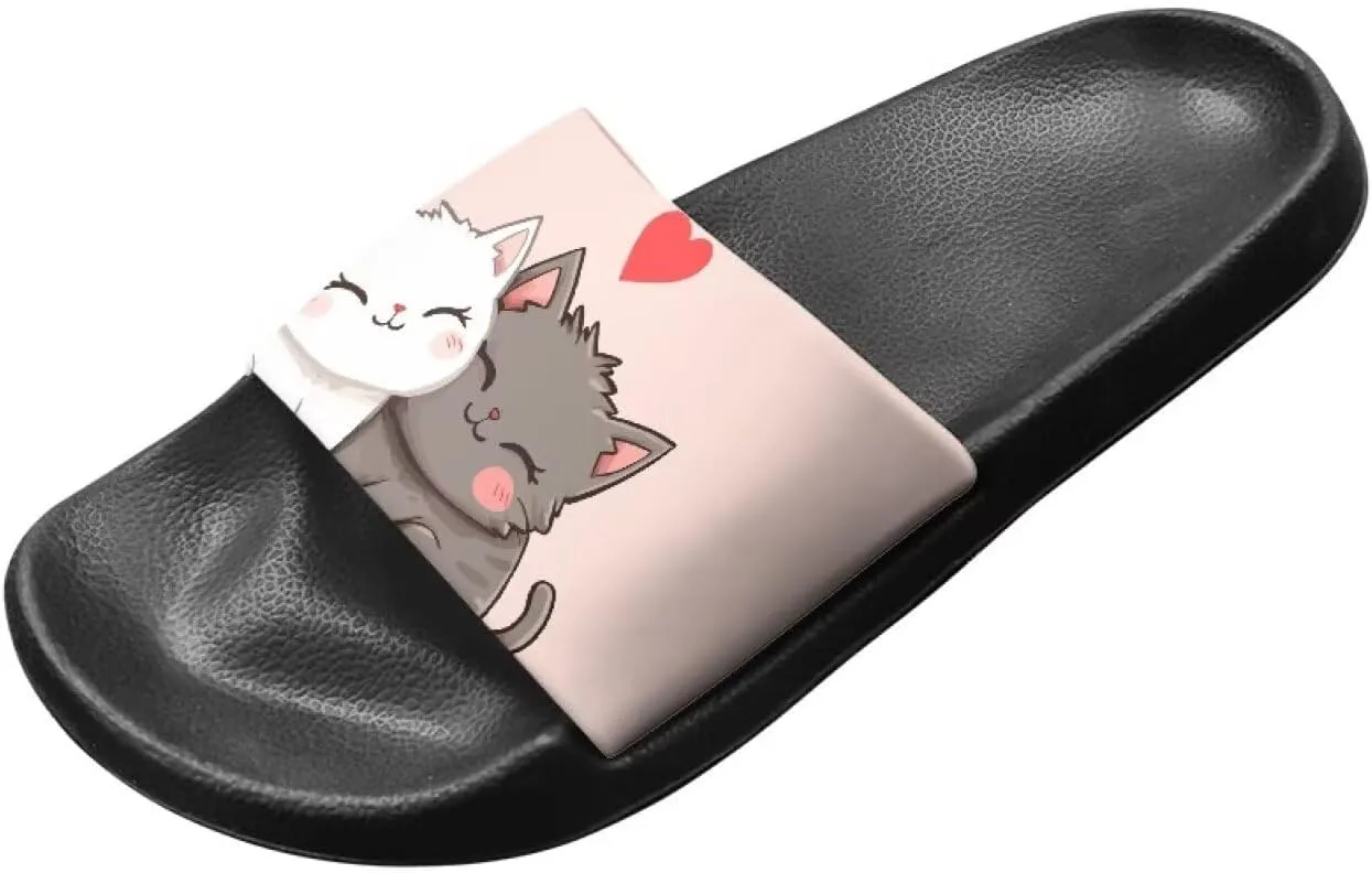 Couple Pattern Slide Sandals for Women Men Ultra Comfort Recovery Pillow Slippers Soft Summer Beach Shoes