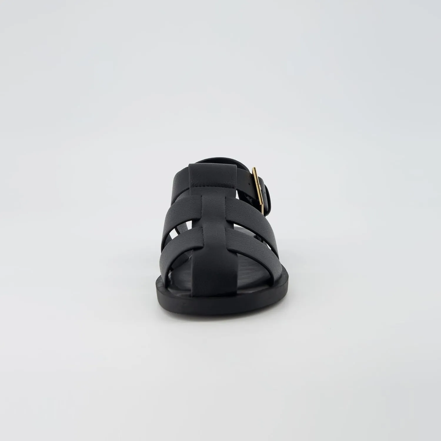 CUSHIONAIRE Women's Plaza Fisherman Sandal – Soft Vegan Leather, Adjustable Buckle Strap, Memory Foam, Wide Widths Available