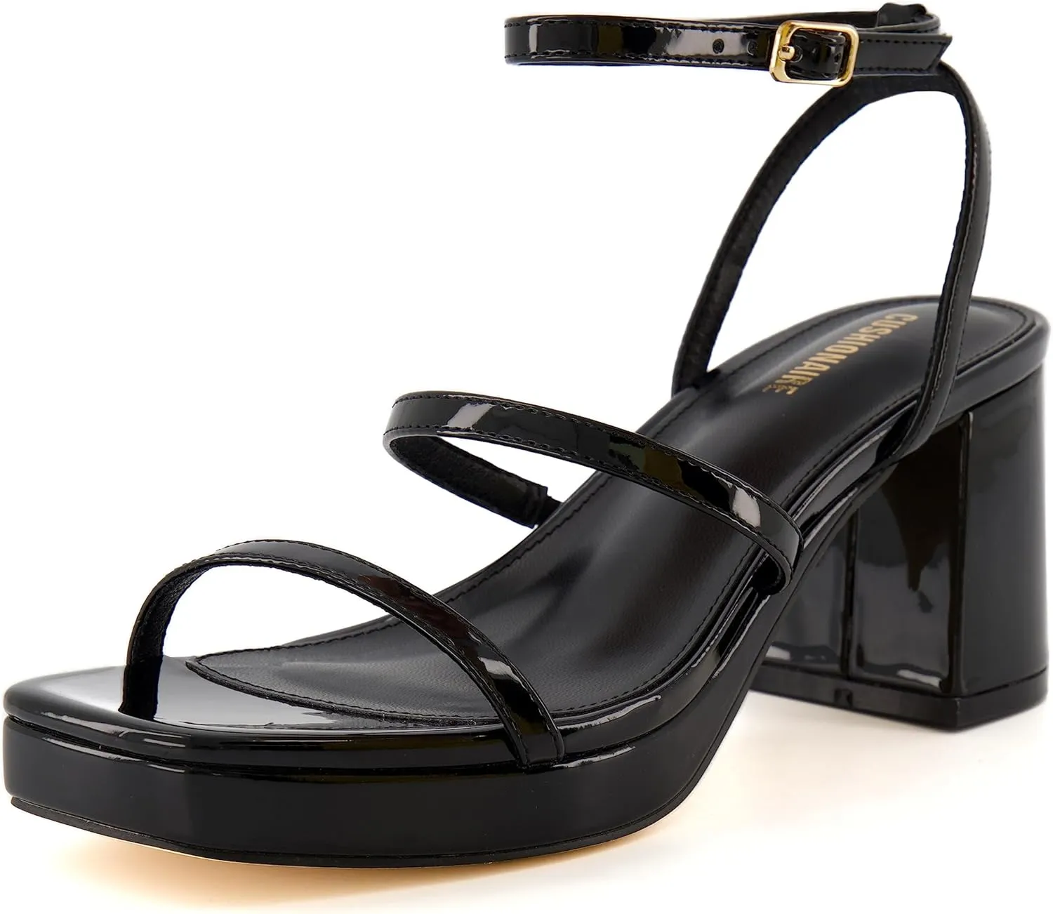 CUSHIONAIRE Women's Roma platform dress sandal  Memory Foam and Wide Widths Available