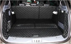 Custom ! Full Set Car Trunk Mats Compatible with Everest 7 Seats 2019-2016 Waterproof Cargo Liner Boot Carpets