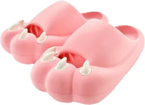 Cute Animal Paws Cloud Slides for Women and Men Thick Sole Pillow Slippers Cushion Soft Platform Non-Slip Quick Drying Open Toe Home House Bathroom Bedroom Slides Lightweight Indoor EVA Sandals